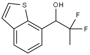 α-(1,1-Difluoroethyl)benzo[b]thiophene-7-methanol Structure