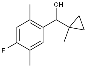 4-Fluoro-2,5-dimethyl-α-(1-methylcyclopropyl)benzenemethanol Structure