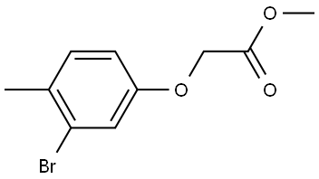 Methyl 2-(3-bromo-4-methylphenoxy)acetate Structure