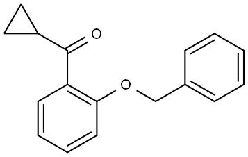 (2-(benzyloxy)phenyl)(cyclopropyl)methanone Structure