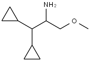 1,1-dicyclopropyl-3-methoxypropan-2-amine Structure