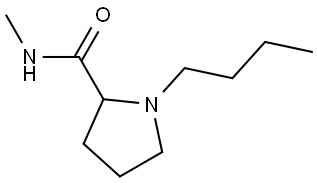 1-butyl-N-methylpyrrolidine-2-carboxamide Structure