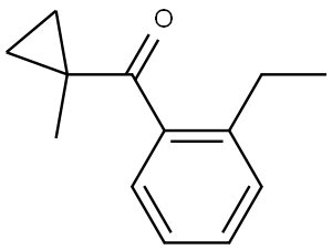 (2-Ethylphenyl)(1-methylcyclopropyl)methanone Structure