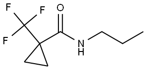 N-Propyl-1-(trifluoromethyl)cyclopropanecarboxamide Structure