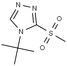 4H-1,2,4-Triazole, 4-(1,1-dimethylethyl)-3-(methylsulfonyl)- Structure