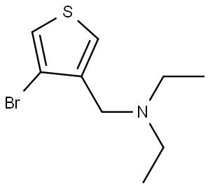 N-((4-bromothiophen-3-yl)methyl)-N-ethylethanamine Structure