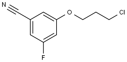 3-(3-Chloropropoxy)-5-fluorobenzonitrile Structure