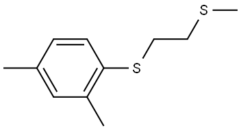 2,4-Dimethyl-1-[[2-(methylthio)ethyl]thio]benzene Structure