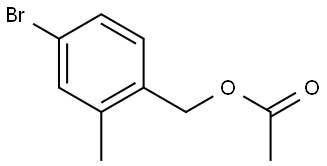 Benzenemethanol, 4-bromo-2-methyl-, 1-acetate Structure