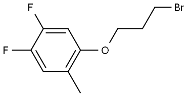 1-(3-Bromopropoxy)-4,5-difluoro-2-methylbenzene Structure