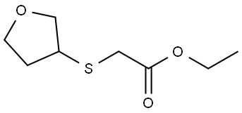 ethyl 2-((tetrahydrofuran-3-yl)thio)acetate Structure