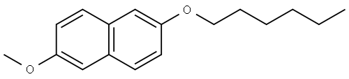 2-(Hexyloxy)-6-methoxynaphthalene Structure