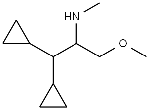 1,1-dicyclopropyl-3-methoxy-N-methylpropan-2-amine Structure