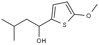 1-(5-methoxythiophen-2-yl)-3-methylbutan-1-ol Structure