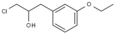 α-(Chloromethyl)-3-ethoxybenzeneethanol Structure