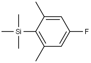 (4-fluoro-2,6-dimethylphenyl)trimethylsilane Structure