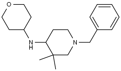 1-benzyl-3,3-dimethyl-N-(tetrahydro-2H-pyran-4-yl)piperidin-4-amine Structure