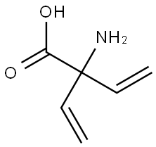 2-amino-2-ethenylbut-3-enoic acid Structure