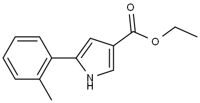 ethyl 5-(o-tolyl)-1H-pyrrole-3-carboxylate Structure