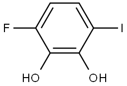 3-Fluoro-6-iodo-1,2-benzenediol 구조식 이미지
