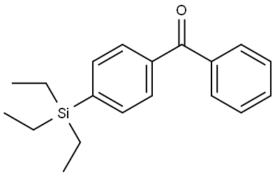 phenyl(4-(triethylsilyl)phenyl)methanone Structure