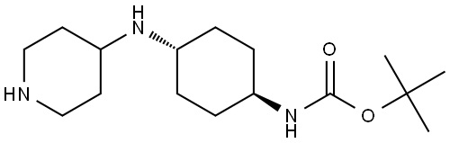 tert-butyl ((1r,4r)-4-(piperidin-4-ylamino)cyclohexyl)carbamate Structure