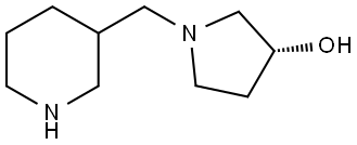 (3R)-1-(piperidin-3-ylmethyl)pyrrolidin-3-ol Structure