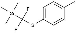 difluoro(p-tolylthio)methyl]trimethylsilane Structure