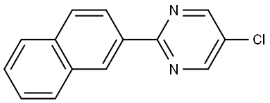 5-chloro-2-(naphthalen-2-yl)pyrimidine Structure