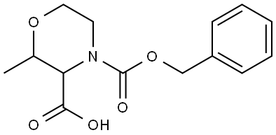 4-Cbz-2-methyl-morpholine-3-carboxylic acid Structure