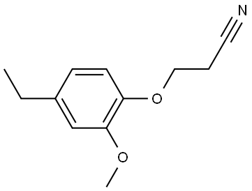 3-(4-Ethyl-2-methoxyphenoxy)propanenitrile Structure