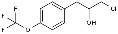 α-(Chloromethyl)-4-(trifluoromethoxy)benzeneethanol Structure