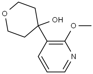 4-(2-methoxypyridin-3-yl)tetrahydro-2H-pyran-4-ol Structure