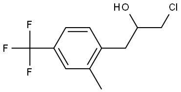 α-(Chloromethyl)-2-methyl-4-(trifluoromethyl)benzeneethanol Structure