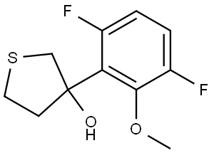 3-(3,6-Difluoro-2-methoxyphenyl)tetrahydrothiophene-3-ol Structure