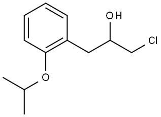 α-(Chloromethyl)-2-(1-methylethoxy)benzeneethanol Structure