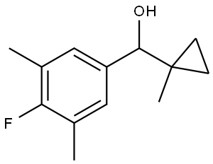 4-Fluoro-3,5-dimethyl-α-(1-methylcyclopropyl)benzenemethanol Structure