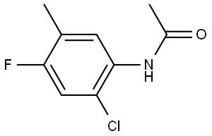 N-(2-Chloro-4-fluoro-5-methylphenyl)acetamide Structure