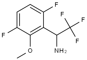 3,6-Difluoro-2-methoxy-α-(trifluoromethyl)benzenemethanamine Structure