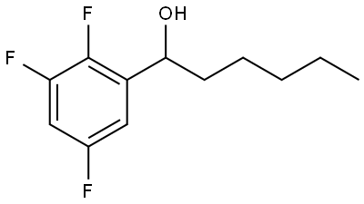 2,3,5-Trifluoro-α-pentylbenzenemethanol Structure