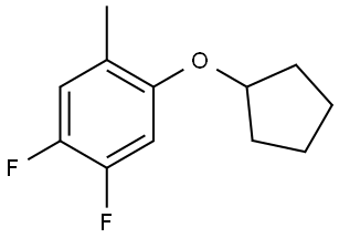 1-(Cyclopentyloxy)-4,5-difluoro-2-methylbenzene Structure