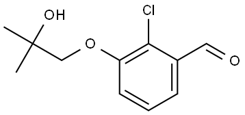 2-Chloro-3-(2-hydroxy-2-methylpropoxy)benzaldehyde Structure