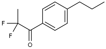 2,2-difluoro-1-(4-propylphenyl)propan-1-one Structure