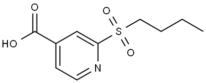 2-(Butylsulfonyl)-4-pyridinecarboxylic acid Structure