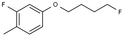 2-Fluoro-4-(4-fluorobutoxy)-1-methylbenzene Structure