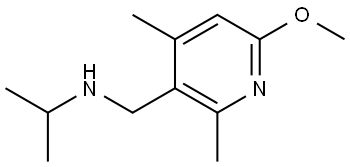 6-Methoxy-2,4-dimethyl-N-(1-methylethyl)-3-pyridinemethanamine Structure