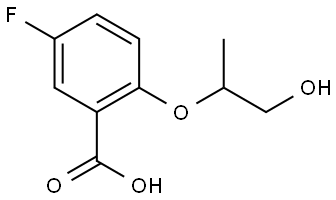 5-fluoro-2-((1-hydroxypropan-2-yl)oxy)benzoic acid Structure