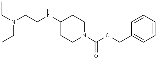 benzyl 4-((2-(diethylamino)ethyl)amino)piperidine-1-carboxylate Structure