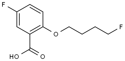 5-fluoro-2-(4-fluorobutoxy)benzoic acid Structure