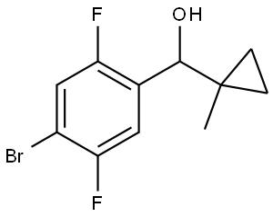 4-Bromo-2,5-difluoro-α-(1-methylcyclopropyl)benzenemethanol Structure